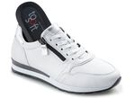 Toosoft Sneaker aus Nappaleder WEISS-SILBER