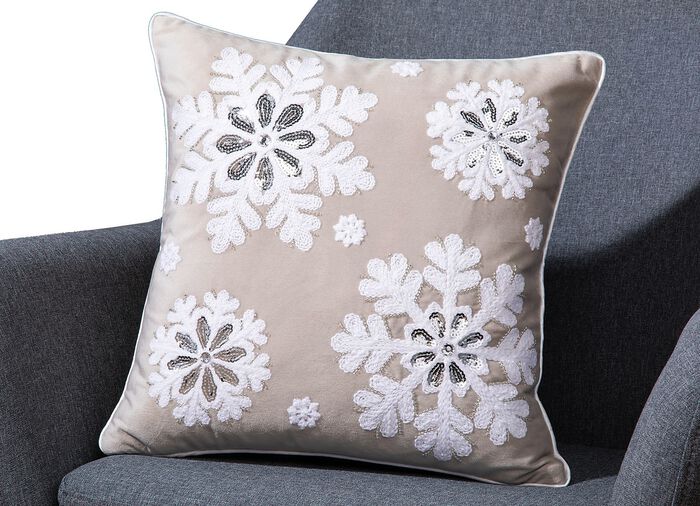 Kissenbezug in Samtoptik CREME