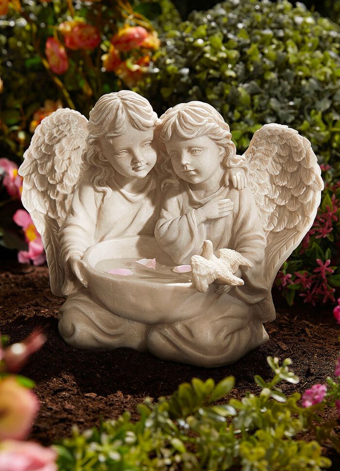 Vogeltr&auml;nke Engelspaar ANTIKWEISS