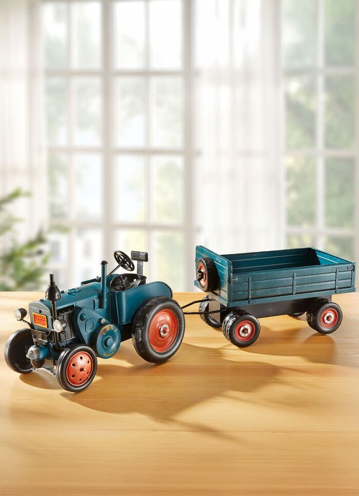 Lanz-Traktor mit Pritschenanh&auml;nger 