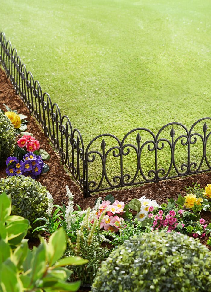 Beeteinfassung, 4er-Set, aus Kunststoff 