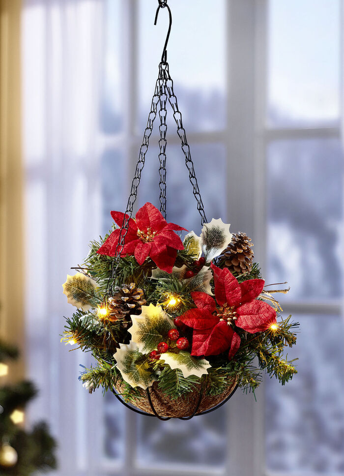 Beleuchtete Deko-Hängeampel 