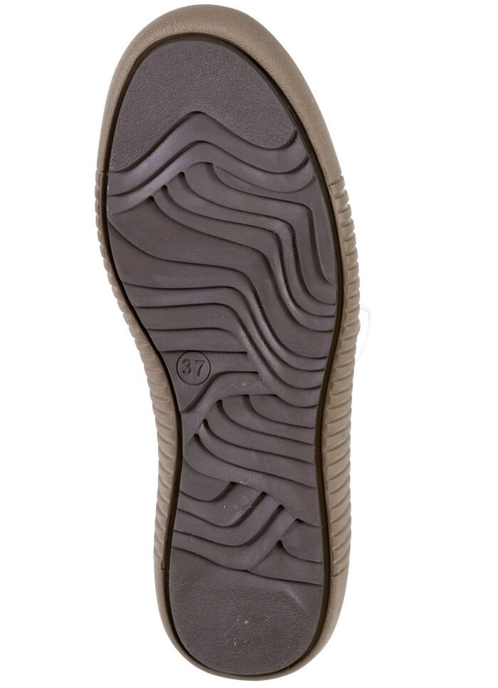 Gemini Schn&uuml;r-Bootie mit buntem Textilmaterial WEISS