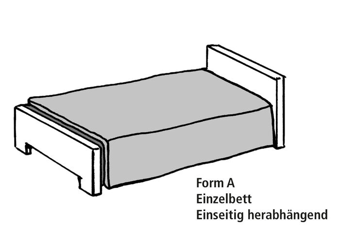 Tagesdecke mit Steppung und Bandeinfassung BEIGE