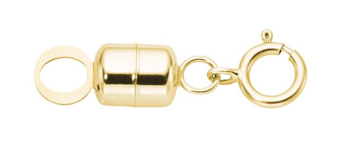 Praktische Magnetschlie&szlig;e aus Gold 