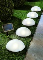 LED-Solar-Halbkugeln, 5er-Set, mit Erdspieß 