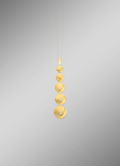 Moderner Anh&auml;nger mit Zirkonia  