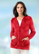 Strickjacke mit Strukturakzenten 