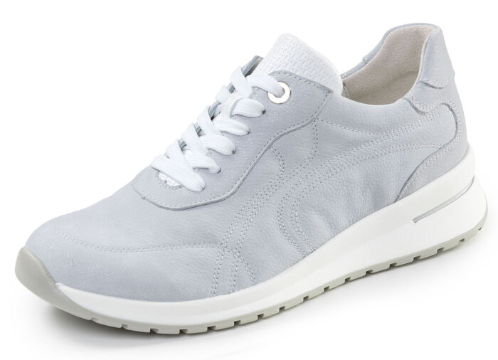 Waldl&auml;ufer, bequeme Damen-Schn&uuml;rschuhe, Weite H, mit herausnehmbarem Fu&szlig;bett BLEU