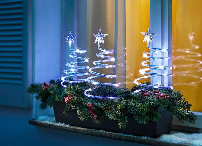 Spiral-B&auml;umchen, 3er-Set 