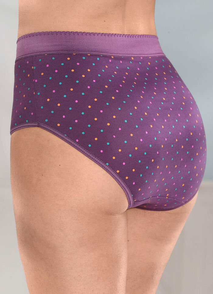 F&uuml;nferpack Formslips mit buntem Punktedessin 