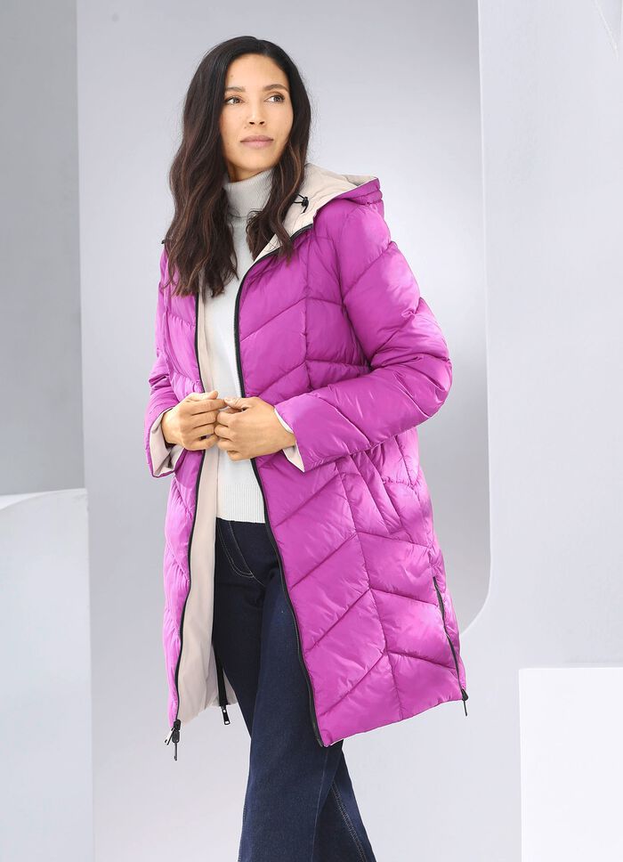 Wende-Kurzmantel mit fester Kapuze 