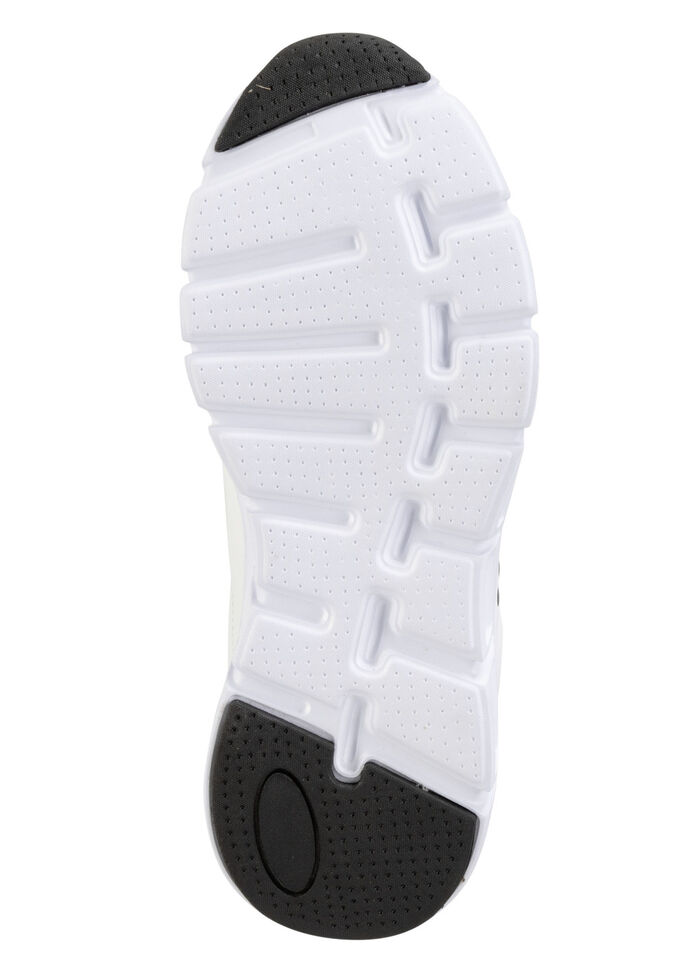 ELENA EDEN Sneaker mit herausnehmbarem MemoSoft-Fußbett WEISS-SCHWARZ