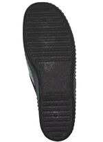 Pantoffel aus weichem Veloursmaterial ANTHRAZIT-GRAU