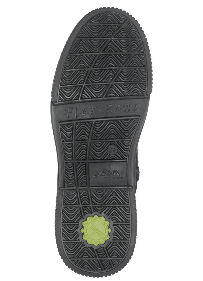 Libelle Bootie aus Nappaleder mit Zier-Reißverschluss SCHWARZ