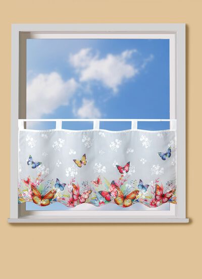 Kurzstore mit Schmetterlings- und Blumenmotiven 