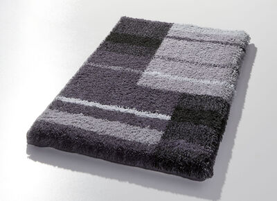 Badvorleger mit rutschhemmender Rückseite von Grund GRAU