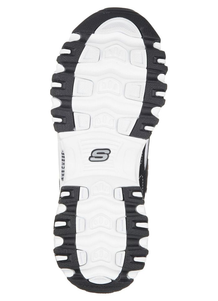SKECHERS, sportliche Damen-Sneaker, mit herausnehmbarem Fu&szlig;bett SCHWARZ-WEISS