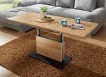 Couchtisch mit raffinierter Liftfunktion ASTEICHE-SCHWARZ