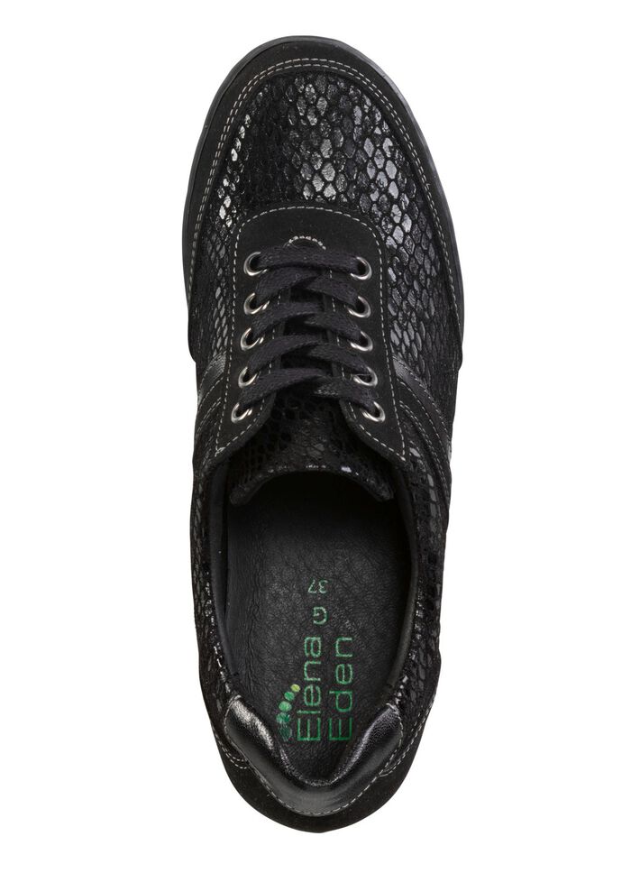 ELENA EDEN Schn&uuml;rschuh mit Nappaleder-Bes&auml;tzen 