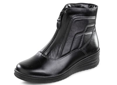 ELENA EDEN, gef&uuml;tterte Damen-Stiefeletten, Winterschuhe, Weite H, mit Lammfell 