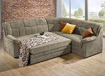Frei im Raum aufstellbare Polsterecke mit Bettfunktion BEIGE