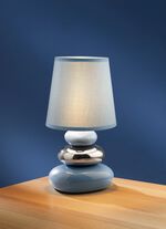 Tischleuchte mit lackiertem Fuß BLAU