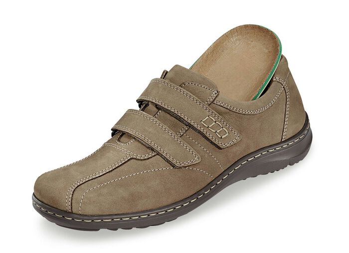 Waldl&auml;ufer, bequeme Herrn-Slipper, Weite H, mit herausnehmbarem Fu&szlig;bett 