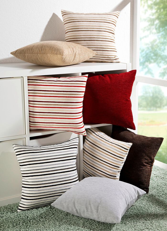 Kissenbezug in Jacquard-Qualit&auml;t BEIGE