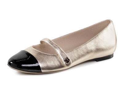 Caprice Ballerina aus Nappa- und Lackleder 