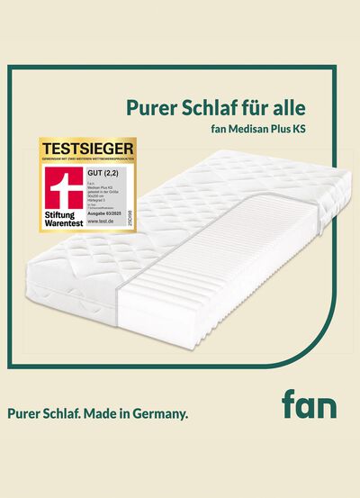 7-Zonen-Kaltschaumkern-Matratze &bdquo;fan Medisan Plus KS&ldquo; 