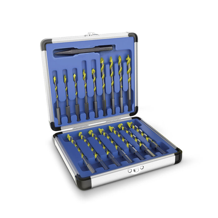 Hammersmith Drill Bit Pro-Bohrköpfe SCHWARZ-SILBER