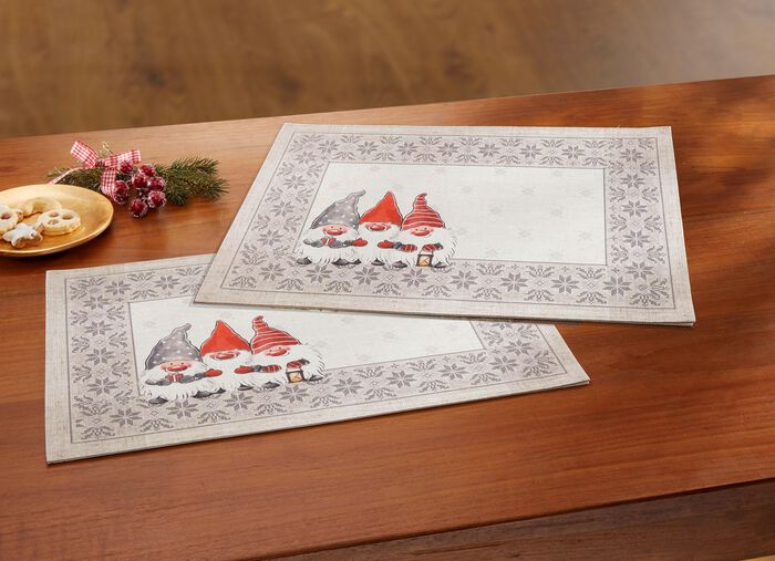 Tisch- und Raumdekoration mit Wichtelmotiven 