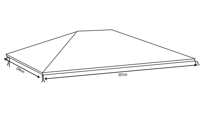 Schutzhaube als Winterabdeckung f&uuml;r Hardtop-Pavillon 