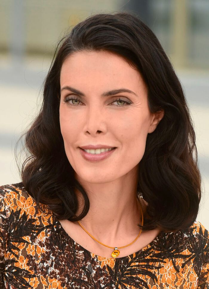 Lederband Halskette mit Rivoli Glasstein 