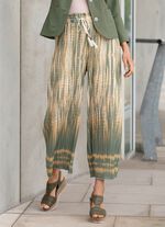 Plissee-Culotte mit geflochtenem Bindeband 