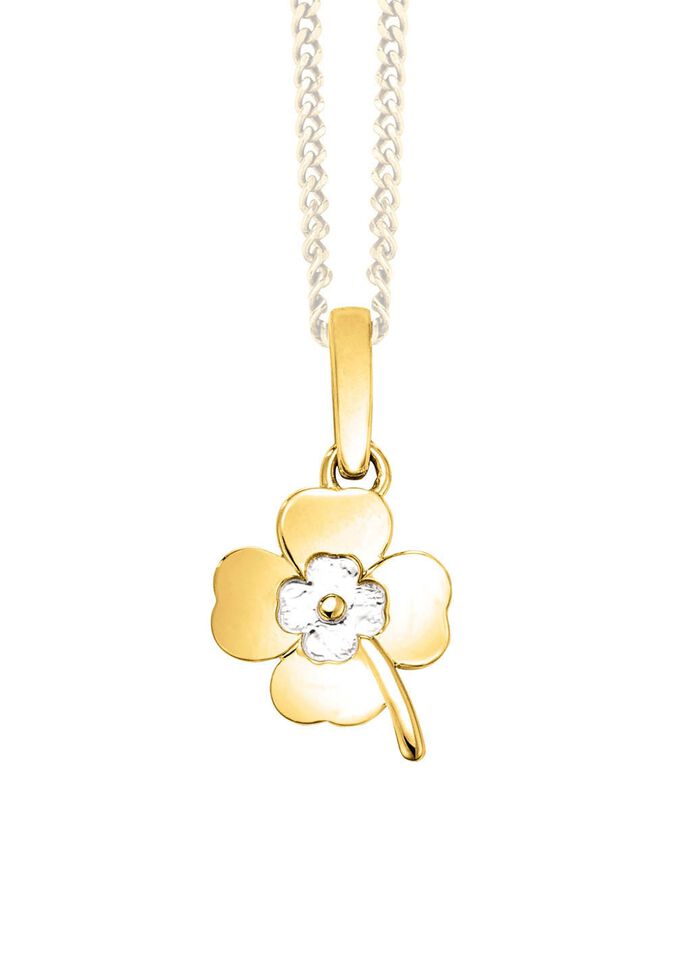 Kleeblatt-Anh&auml;nger in Bicolor 