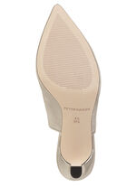 Peter Kaiser Sling-Pumps mit funkelndem Glitzersteinchen-Besatz GOLD