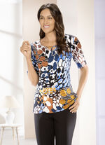 Shirt mit Zierband und Schmuckelement 