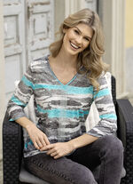 Shirt mit silberfarbenen Zierpl&auml;ttchen 