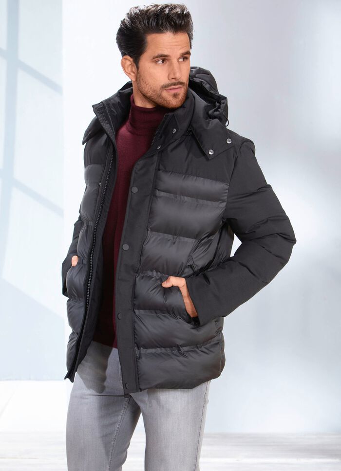 Steppkurzjacke mit Stehkragen 