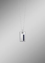 Edelstahl-Anh&auml;nger mit Kohlefaser 