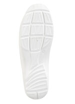 Waldläufer, bequeme Damen-Slipper, Weite H, mit herausnehmbarem Fußbett WEISS-BUNT