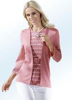Pullover in Twinset-Optik HUMMER-WEISS