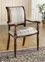 Esszimmermöbel mit Federkern und Schaumstoffpolsterung HELLBLAU-GESTREIFT