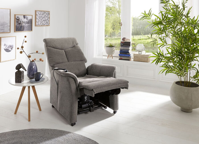 TV-Sessel mit Motor und Aufstehhilfe DUNKELBRAUN