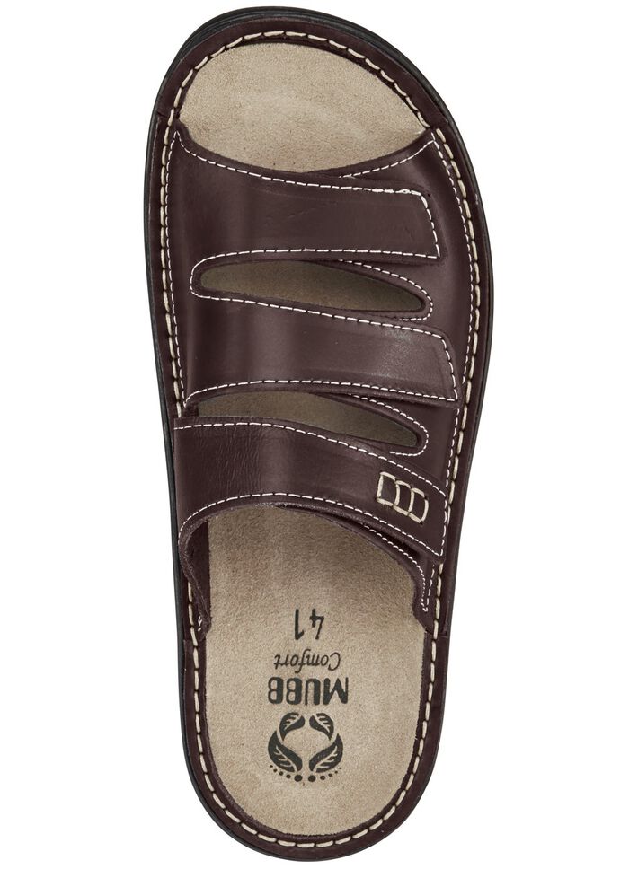 Mubb, bequeme Herren-Pantoletten, Weite H, mit herausnehmbarem Fu&szlig;bett 