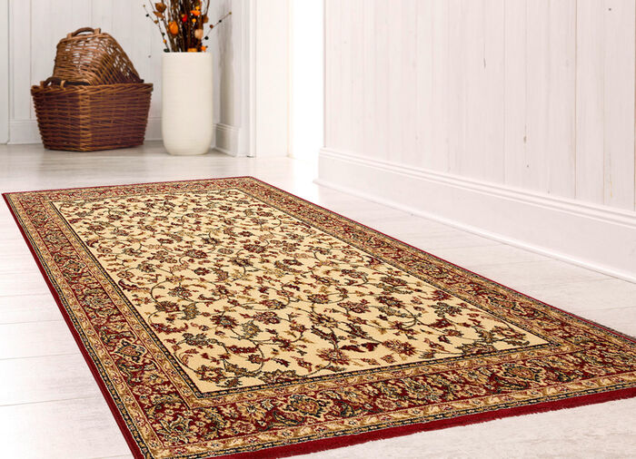 Br&uuml;cken und Teppiche mit besonders hoher Flordichte BEIGE GEMUSTERT