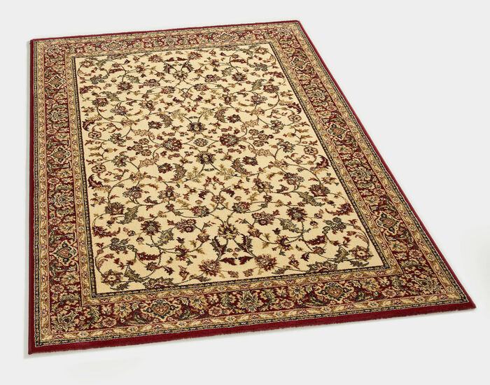 Br&uuml;cken und Teppiche mit besonders hoher Flordichte BEIGE GEMUSTERT