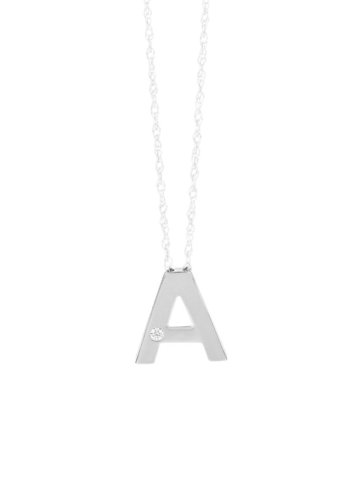 Einzigartig und elegant: Buchstaben-Anhänger aus Platin 